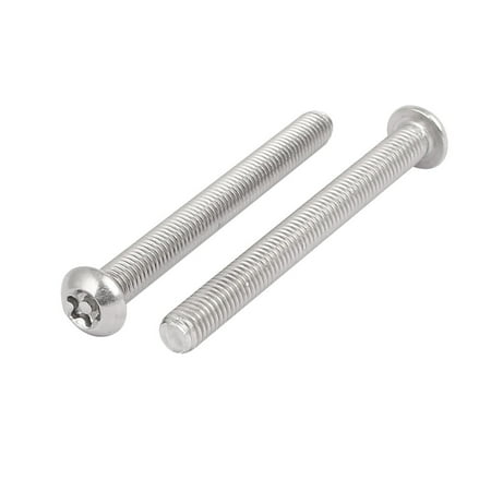 

M8x80mm 304 Stainless Steel Button Head Torx Security Machine Screws 2pcs