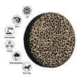 thumbnail image 3 of Bingfone Leopard Print-1 Spare Tire Cover Weatherproof Universal Wheel Protectors for RV Camper Travel Trailer SUV Truck-15 inch, 3 of 8
