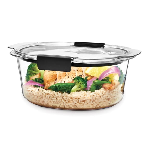 Rubbermaid Brilliance 6.97-Cup Round Food Storage Container