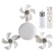 thumbnail image 2 of Luces Del Ventilador Techo Drones E26/E27 Con Control Remoto para (3 Cabezas) Blanco, 2 of 9