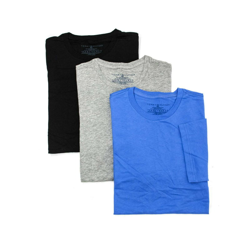 Tommy Hilfiger Men's Pack Crew Neck T-Shirts Set, Blue Ice \ Multi Color,S - US - Walmart.com