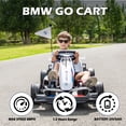 thumbnail image 5 of JoyWheels 24V Go Cart  for Kids,Licensed BMW Drift Cart with 400W Powerful Motor, Electric Ride on Go Kart for Kids Age 6+,8 mph,White, 5 of 9