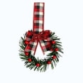 thumbnail image 2 of Qwtwty Artificial Christmas Wreath for Front Door, Winter Artificial Wreath Hanging Ornament for Xmas Wall Window Fireplace Decor, Christmas Decorations, 2 of 7