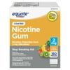 Equate Coated Nicotine Gum 2 mg, Fruit Flavor, Stop Smoking Aid, 160 Count