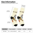 thumbnail image 2 of Bingfone Compression Socks for Women and Men Long Socks for Running Athletic Cycling Nurse- Autumn Gnomes1, 2 of 6