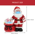 thumbnail image 2 of WASHWEPE Mini Resin Ornaments Santa Claus Shape Garden Decor Outdoor Garden 1Set 1.97X1.18X2.75in, 2 of 7