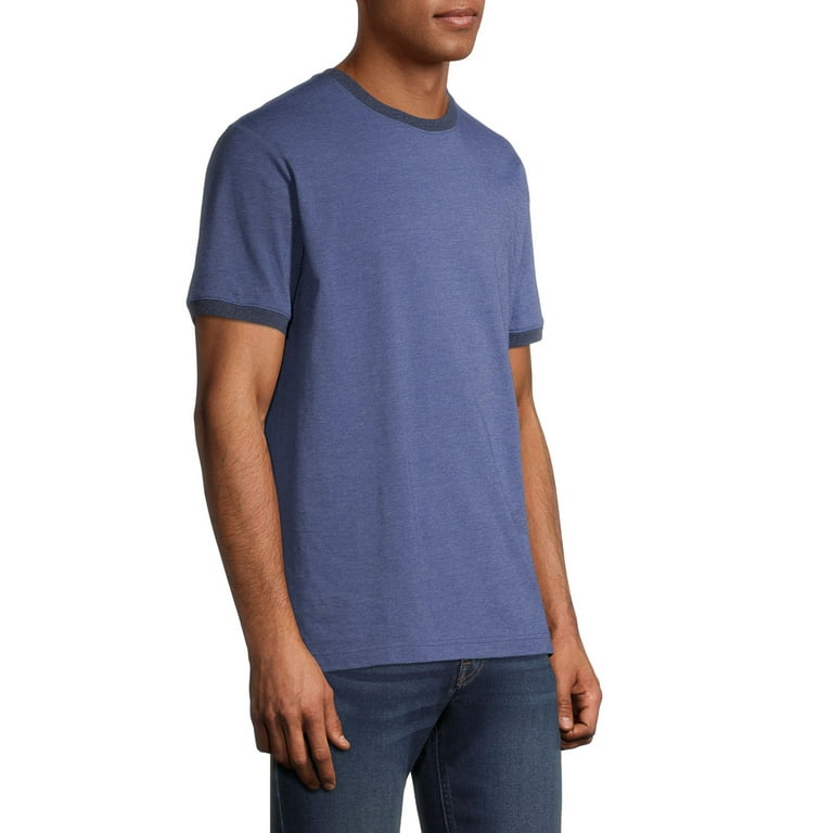 George Men's Short Sleeve Ringer T-Shirt, 2-Pack - Walmart.com