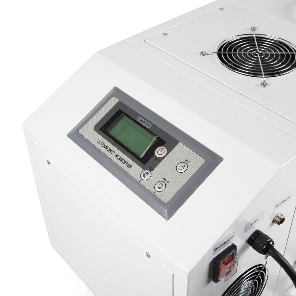 300W Commercial Industrial Ultrasonic Humidifier Portable Continuous Cool Fog Maker Machine Cooler Sprayer Timer Stainless Steel