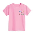 thumbnail image 6 of Gubotare Little Girls Shirts Girls' Short Sleeve T Shirts Crop Top Short Sleeve Round Neck Loose Basic Tees for Summer (Pink,Size 7-8 Years), 6 of 6