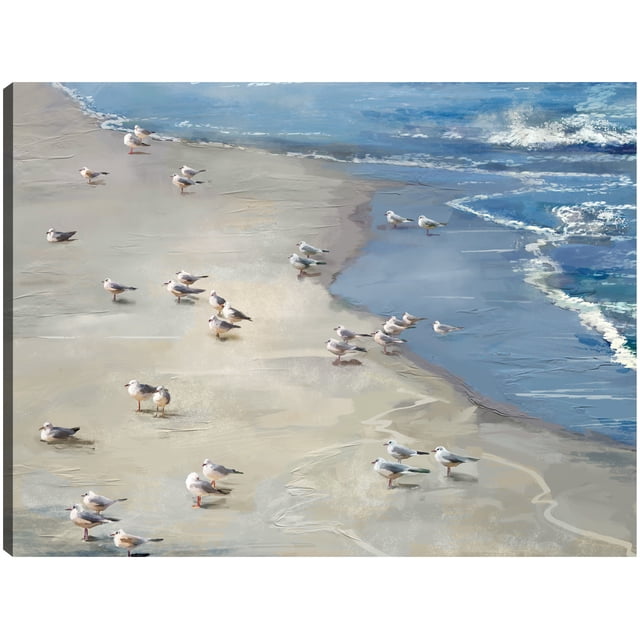 Cuadro Decorativo - Fiesta en la playa Jr Impresión en canvas, estrechado