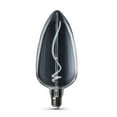thumbnail image 2 of Feit Tear Drop E26 (Medium) Filament LED Bulb Smoke Daylight 60 Watt Equivalence 1 pk, 2 of 4