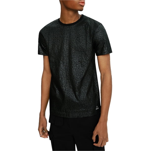 Elevenparis Hombre Crackle Graphic T-Shirt negro XL