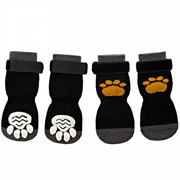 TELOLY 2026 New Dog Puppy Shoes 4 Pcs Anti-Slip Dog Socks for Hot Pavement Waterproof Paw Protectors Dog Shoes for Outdoor Daily Walking