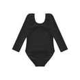 thumbnail image 3 of Miaeowve Kids Girls Ballet Dance Leotard Fleece-Lined Bodysuit Jumpsuit Gymnastic Yoga Workout Sports Black 160, 3 of 7