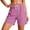 A Pink, variant on Summer Athletic Elastic Casual Shorts Workout Shorts Women's Lightweight Workwear With Zippered Pockets Suitable for Outdoor Leisure Shorts Gray Xxl