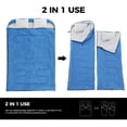 thumbnail image 4 of LiteHaven Double Sleeping Bag for Adults with 2 Pillows,XL Waterproof Lightweight Machine Washable Sleep Bag Cold Weather, 3-Season for Camping/Hiking/90.6×61 IN, 2-in-1 Zipper Converts to 2 Singles, 4 of 20