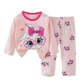 thumbnail image 4 of FAOWME Child Girls Outfit Sets Long Sleeve Cute Print Tops Pants Comfortable Home For Toddler Kids Soft Two Piece Outfits Clothes Sets Classic O-Neck Dailywear, 4 of 4
