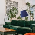 thumbnail image 3 of IFANLANDOR 1Set Drum Desk Lamp Cover Velour Cloth Dark Blue Simple Design for Homeowners, 3 of 5