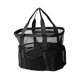 thumbnail image 1 of Bolso de playa de malla, bolsa de almacenamiento de red, bolso de mano para artículos esenciales de vacaciones en piscina, natación y viajes. Negro, 1 of 8
