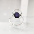 thumbnail image 6 of Natural Charoite Ring, Purple Charoite Ring, Natural Birthstone, Simple Band, 925 Sterling Silver, Womens Ring, Christmas, Thanksgiving, Handmade, Statement Jewelry, Natural Gemstone Ring, 6 of 6