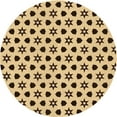 thumbnail image 1 of Ahgly Company Machine Washable Indoor Round Transitional Saddle Brown Area Rugs, 7' Round, 1 of 7