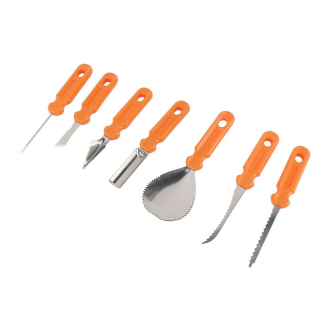 Couteau de Sculpture Citrouille, Kit de Sculpture Citrouille Fait Main Portable Robuste avec Sac de Rangement pour Enfants pour Maison