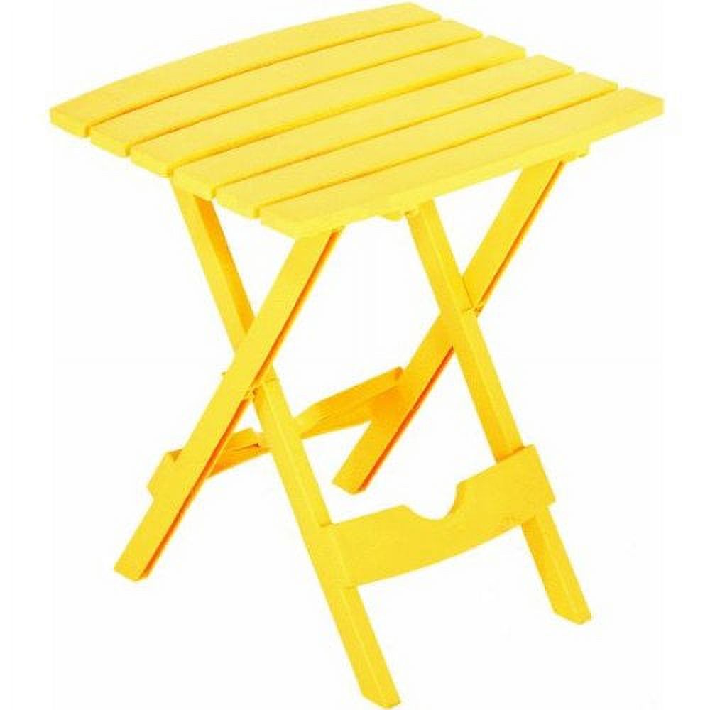 Adams Mfg 8500-19-3735 Quik-Fold Side Table, Resin, Yellow - image 2 of 2
