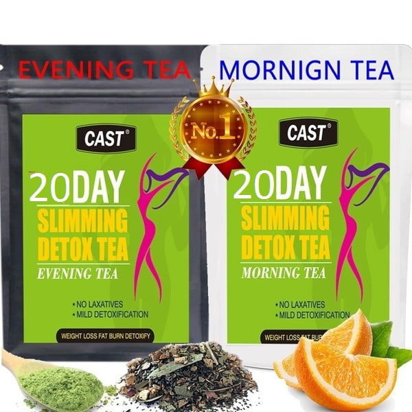 Detoxification Slimming Tea Fit Morning And Night Herbal Weight Loss