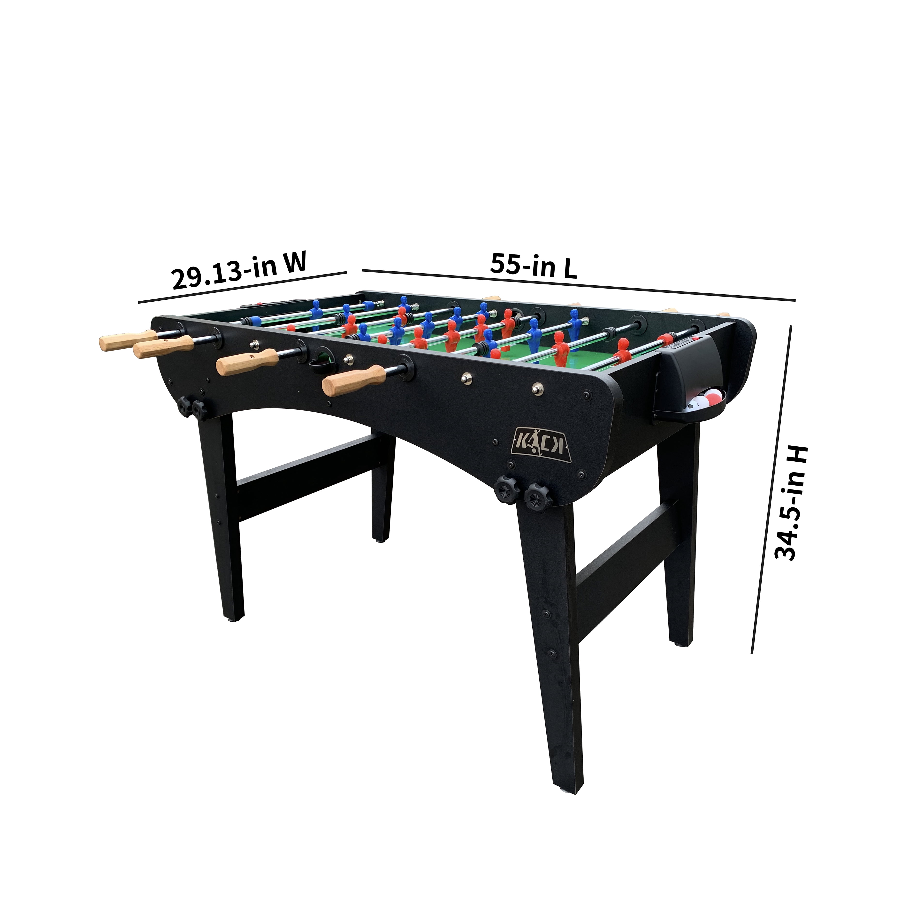 KICK Phoenix 55″ Folding Foosball Table (Brown)