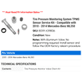 thumbnail image 2 of Tire Pressure Monitoring System TPMS Sensor Service Kit - Compatible with 2010 - 2014 Mercedes-Benz ML350 2011 2012 2013, 2 of 2
