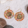 thumbnail image 3 of Colorful Beaded Earrings For Women Statement Boho Bead Dangle Earrings Lightweight Bohemia Drop Earring For Women, 3 of 7