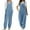 Sky Blue, variant on Babysbule Womens Jumpsuit Overall Fashion Women Casual Cold Shoulder Jumpsuit Solid Button Suspender Wide Pocket Leg Pant