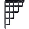 thumbnail image 6 of Ekena Millwork 1 1/2"W x 5 1/2"D x 8"H Diane Wrought Iron Bracket, (Single center brace), Antiqued Pewter, 6 of 10