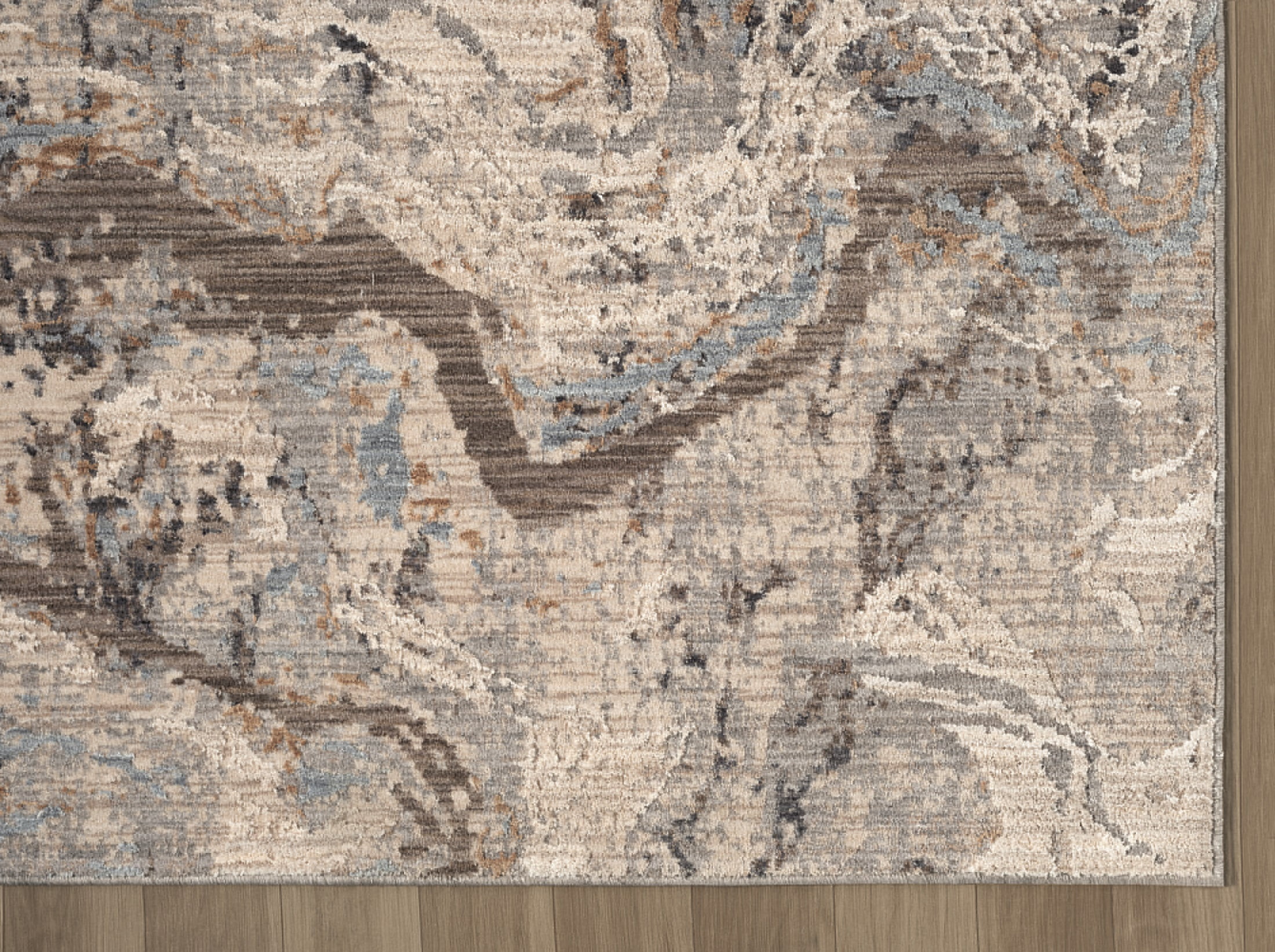 United Weavers Utopia Verona Contemporary Abstract Runner Rug, Blue, 2'7" x 7'2"