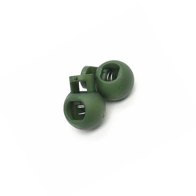 Inteprter 2 uds tapones de cordón bloqueo extremo palancas ajuste costura apriete cerraduras cuerda cierre ropa deportiva botón verde militar Type3 NO3 Inteprter HA061591-23