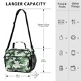 thumbnail image 4 of FORMRS Student Lunch Bag Insulated Reusable Cooler Box with Zipper Pockets, Army Green Camouflage Pattern, 4 of 9
