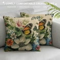 thumbnail image 3 of ONETECH Spring Pillow Cover Blue Flowers Throw Pillowcase Butterfly Home Sofa Bedroom Living Room Holiday Cushion Case Farmhouse Decorations, 3 of 5