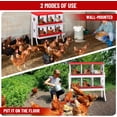 thumbnail image 7 of EastVita Nesting Boxes for Chickens, 6 Compartment Chicken Nesting Box, Metal Chicken Laying Boxes with Perch, Secure Lid, Versatile Wall Mount or Free Standing for Hens, 7 of 7