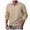 A-Khaki, variant on 1/4 Zip Sweatshirts Mens,Men Kangaroos Printed Half Zip Sweat Shirts Polos Shirts Pullover Vintage Long Sleeve Tops Stand Collar Sweaters for Fall Winter(A-Black,2XL)