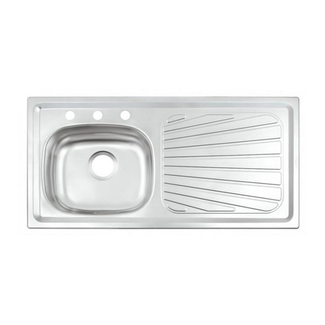 Fregadero Tarja Tramontina 100x50cm Acero Inox Izquierdo