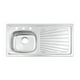 thumbnail image 1 of Fregadero Tarja Tramontina 100x50cm Acero Inox Izquierdo, 1 of 2