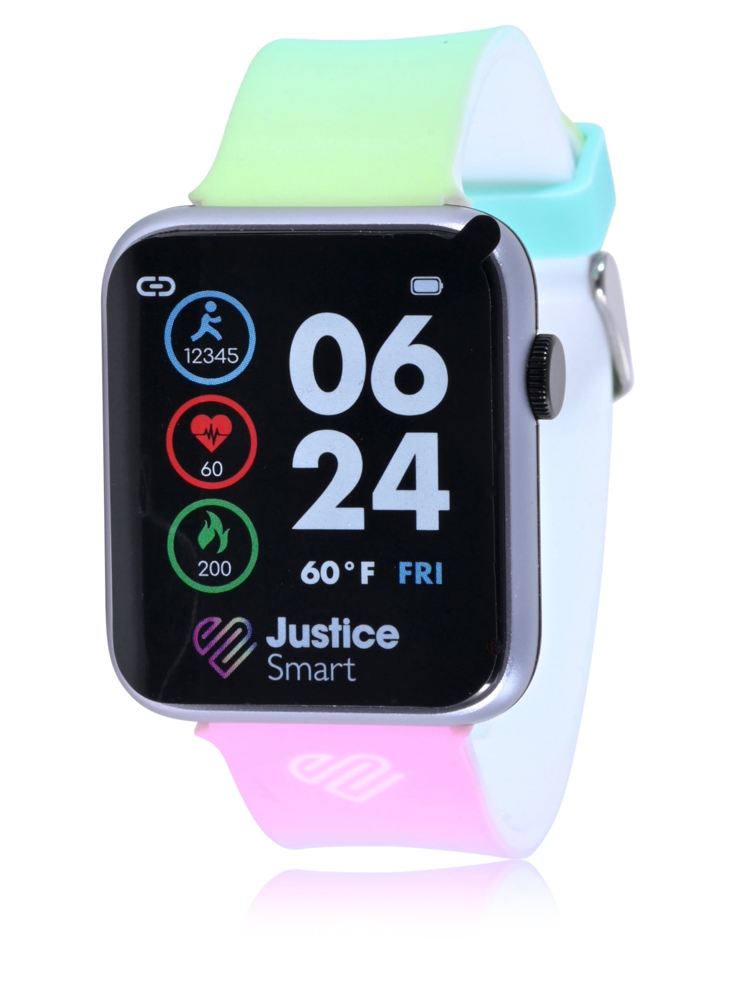 Justice Unisex Tween Smartwatch with Pastel Ombre Band - JSE4204WM