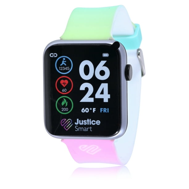 Justice Unisex Tween Smartwatch with Pastel Ombre Band JSE4204WM