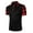 A0144-Red, variant on Polo Shirts for Men Big And Tall Casual Collared Short Sleeve Shirts Plaid Quarter Zip Tops