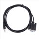thumbnail image 2 of 3X DB9 9 Pin VGA Hembra Cable, DB 9 Hembra A TRS 3.5mm (1/8Pulgada) TRS Estéreo Macho En Serie Cable de Datos- 6 Pies, 2 of 5