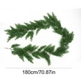 thumbnail image 3 of Neoyler Christmas Garland Artificial Realistic Design for Indoor Outdoor Decor with Long Lasting Long Lasting for Festive Celebrations Decor Weddings Offices Home 70.9in Green, 3 of 7