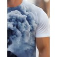 thumbnail image 5 of Men's Retro Steam Train Pattern T-Shirt - 100% Polyester Regular Short Sleeve Crew Neck, Breathable, Machine Washable for Summer Leisure Travelers, 5 of 6
