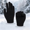 thumbnail image 2 of OGLCCG Winter Gloves for Boys Girls Kids Warm Thermal Stretchy Full Fingers Cotton Knitted Gloves Mittens for Cold Weather Size 3-8, 2 of 4
