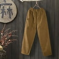 thumbnail image 3 of ZANZEA Womens Pants Casual Elastic High Waist Corduroy Long Trousers, 3 of 8