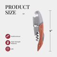 thumbnail image 2 of Corkscrew- Professional Waiters Corkscrew, Wine Opener With Foil Cutter,dual Hinge, Stainless Steel Wine Key Compatible Servers And Bartenders (rosewo_Gift Of G, 2 of 5